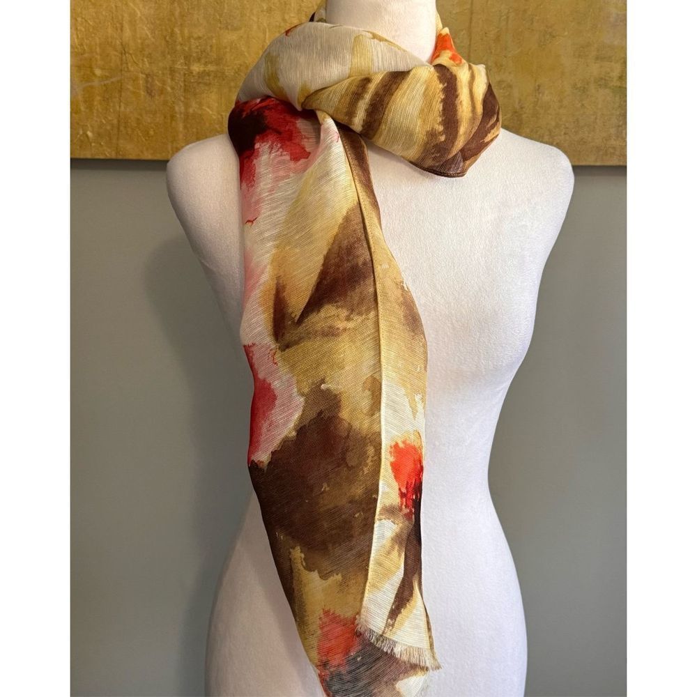 Lightweight Floral Scarf